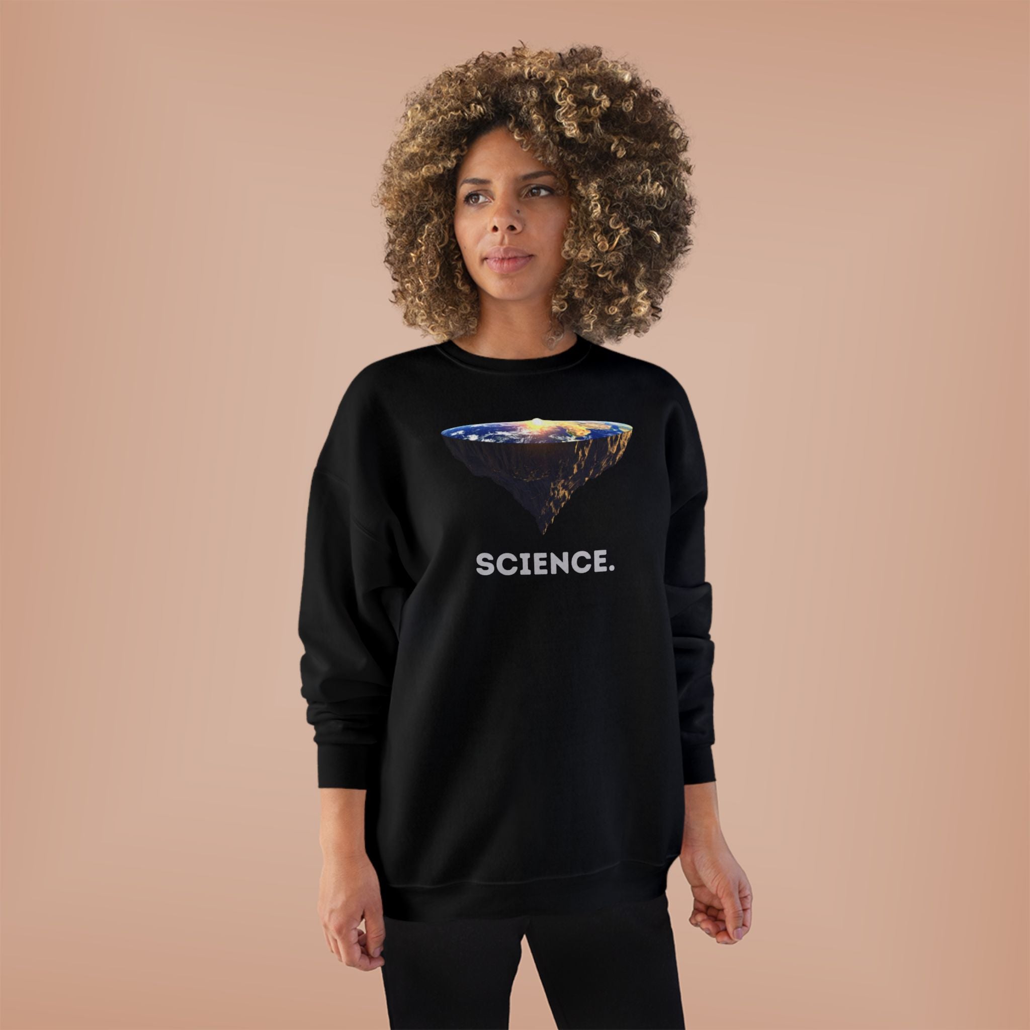 Flat Earth Theory - Crewneck Sweatshirt